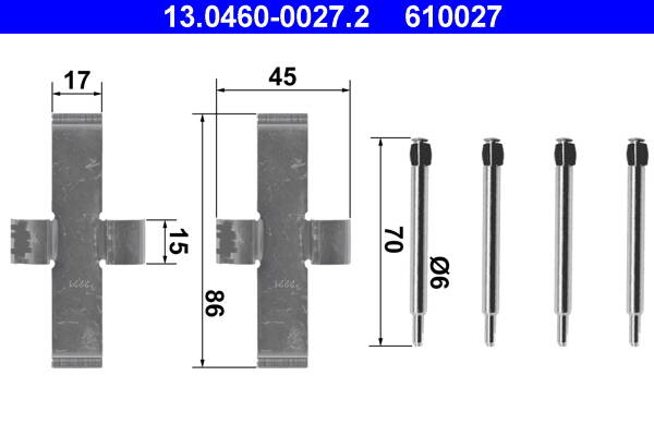 Accessory Kit, disc brake pad