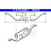Kit de accesorios, pinza de freno ATE - 11.8116-0296.1