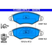 Kit pastiglie freno anteriore ATE - 13.0460-3975.2