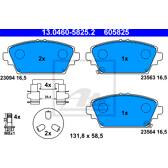 Kit pastiglie freno anteriore ATE - 13.0460-5825.2