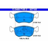 Kit pastiglie freno anteriore ATE - 13.0460-7165.2