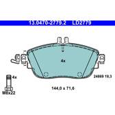 13.0470-4702.2 ATE LD4702 Kit pastiglie freni predisposto per visualizzazione avviso usura, senza contatto segnalazione usura | AUTODOC prezzo e recensioni