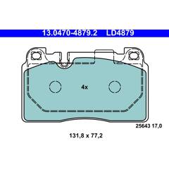 Ate Kit Pastiglie Freno 13.0470-7227.2 - Ricambi auto SMC