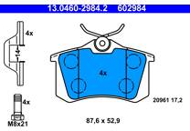 6480 MAPCO 181363 Kit pastiglie freni Assale posteriore, con