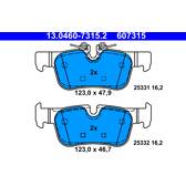 ATE 13.0460-7301.2 Kit pastiglie freni PEUGEOT 308 non
