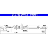 Koppelingkabel ATE - 24.3728-0101.2