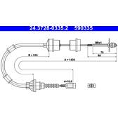 Koppelingkabel ATE - 24.3728-0335.2