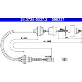 Koppelingkabel ATE - 24.3728-0337.2