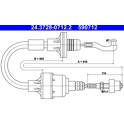 Koppelingkabel ATE - 24.3728-0712.2