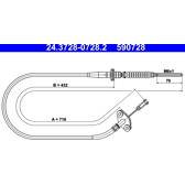 Koppelingkabel ATE - 24.3728-0728.2