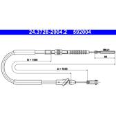 Koppelingkabel ATE - 24.3728-2004.2