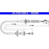 Koppelingkabel ATE - 24.3728-2200.2