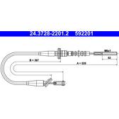 Koppelingkabel ATE - 24.3728-2201.2