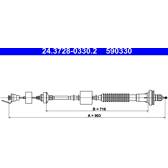 Kupplungsseil ATE - 24.3728-0330.2