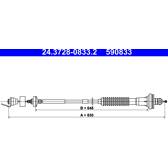 Kupplungsseil ATE - 24.3728-0833.2