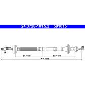 Kupplungsseil ATE - 24.3728-1015.2