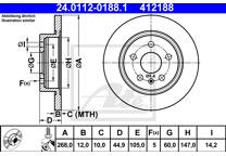 Brake disc set (2)