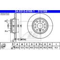 Brake disc set (2) ATE - 24.0312-0169.1