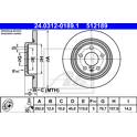 Brake disc set (2) ATE - 24.0312-0189.1