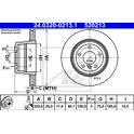 Brake disc set (2) ATE - 24.0320-0213.1