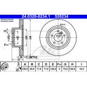 Brake disc set (2) ATE - 24.0320-0234.1