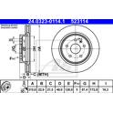 Brake disc set (2) ATE - 24.0323-0114.1