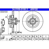 Brake disc (per unit) ATE - 24.0109-0100.2