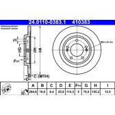 Brake disc set (2) ATE - 24.0110-0383.1