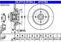 Brake disc (per unit)