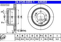 Brake disc (per unit)