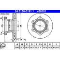 Brake disc (per unit) ATE - 24.0130-0191.1