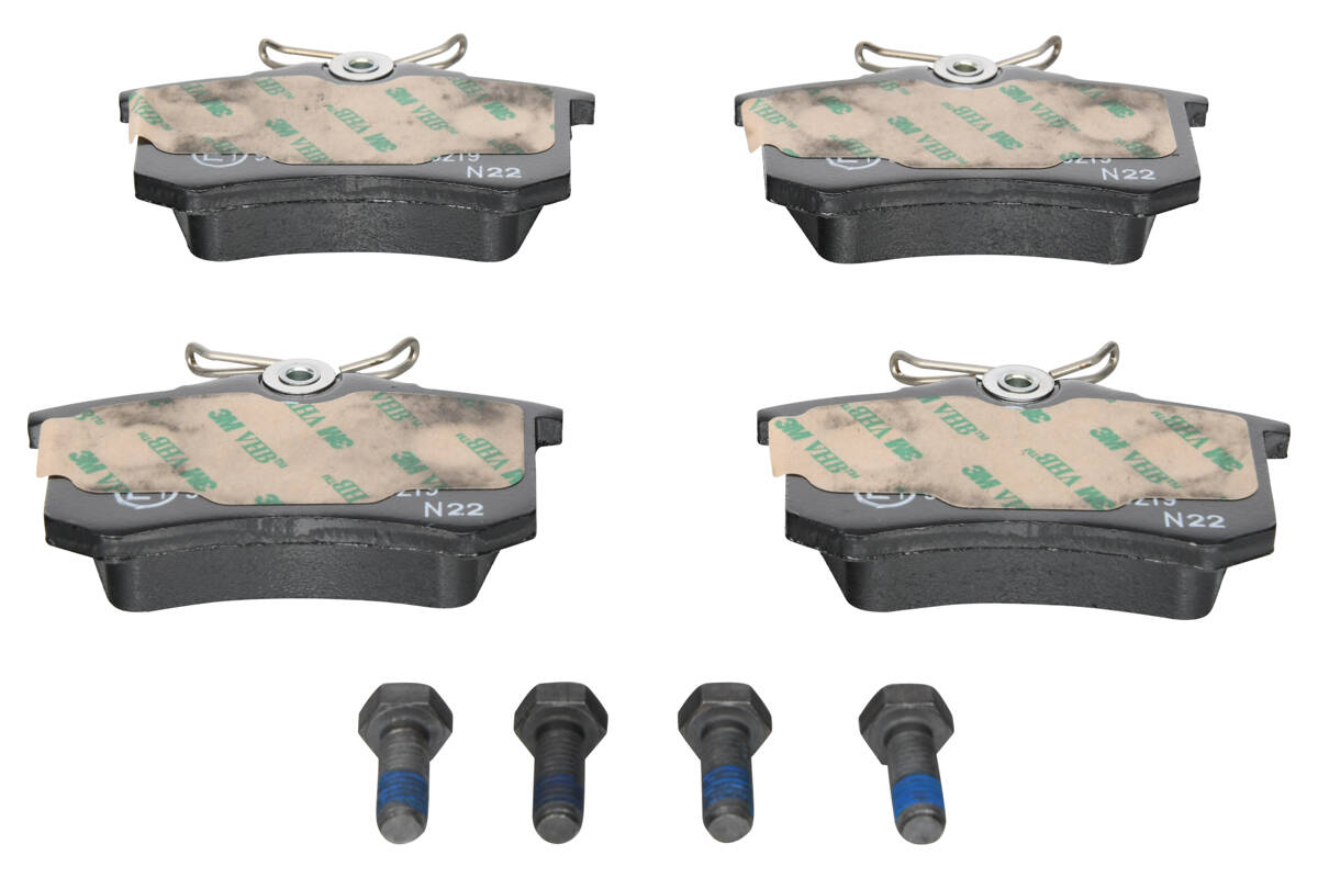 Rear brake pad set