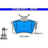 Rear brake pad set ATE - 13.0460-2787.2