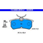 Rear brake pad set ATE - 13.0460-2835.2