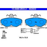 Rear brake pad set ATE - 13.0460-2933.2