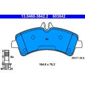Rear brake pad set ATE - 13.0460-3842.2