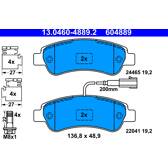 Rear brake pad set ATE - 13.0460-4889.2