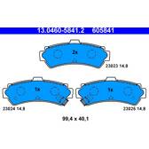 Rear brake pad set ATE - 13.0460-5841.2