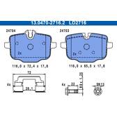 Rear brake pad set ATE - 13.0470-2716.2