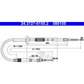 Seilzug, Feststellbremse ATE - 24.3727-0155.2