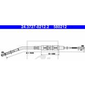 Seilzug, Feststellbremse ATE - 24.3727-0212.2