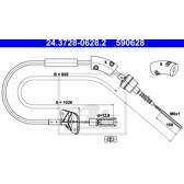 Seilzug, Kupplungsbetätigung ATE - 24.3728-0628.2