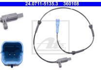 Sensor, wheel speed