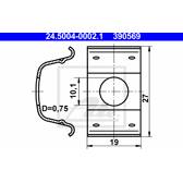 Support (flexible de frein) ATE - 24.5004-0002.1