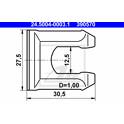 Support (flexible de frein) ATE - 24.5004-0003.1