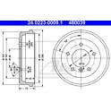 Jeu de 2 tambours de frein ATE - 24.0223-0009.1