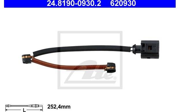 Capteur D'Usure De Plaquettes De Frein ATE 24819004242 - Compatible Mercedes Vito, Viano