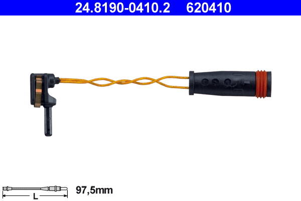 Warning Contact, brake pad wear