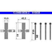 Tillbehörssats, skivbromsbelägg ATE - 13.0460-0038.2