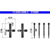 Tillbehörssats, skivbromsbelägg ATE - 13.0460-0088.2